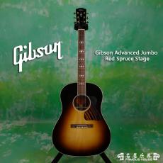 ۳ Gibson Advanced Jumbo Red Spruce Stage Vintage Sunburst