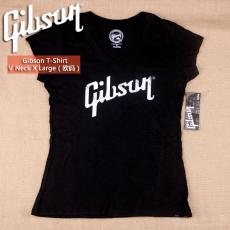 Gibson T-Shirt Women's V Neck X Large
