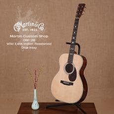 ۳ Martin OM Custom Shop Wild East Indian Rosewood Dice Inlay