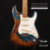 Fender Custom Shop 2018 NAMM LTD 57 Heavy Relic Strat Blue Sparkle Over 2TSB (451)